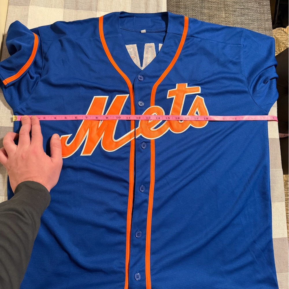 Francisco Alvarez New York Mets Blue Alternate Novelty Jersey Size XL - Picture 7 of 8